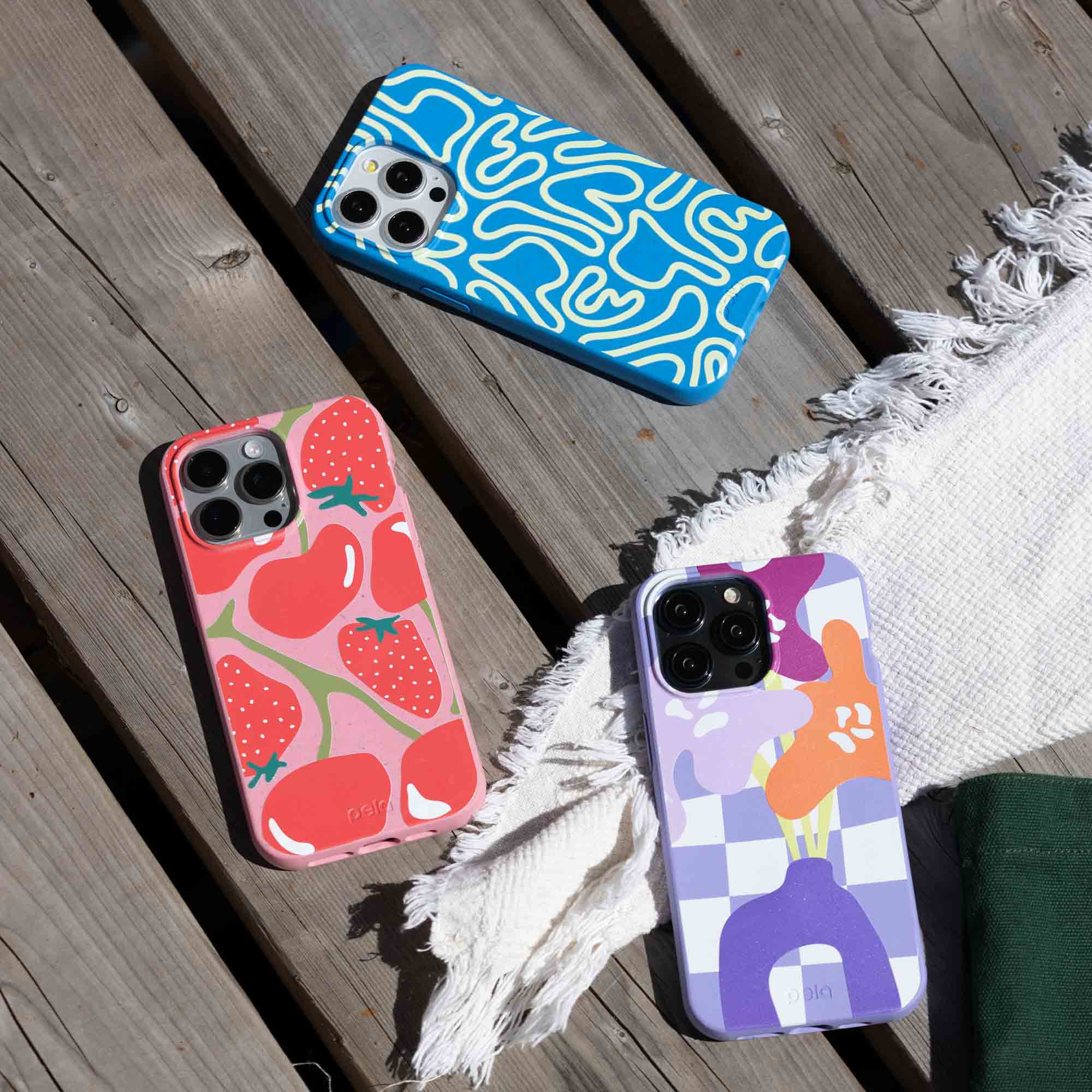 Electric Blue Dizzy Dreams iPhone 13 Case - image 3