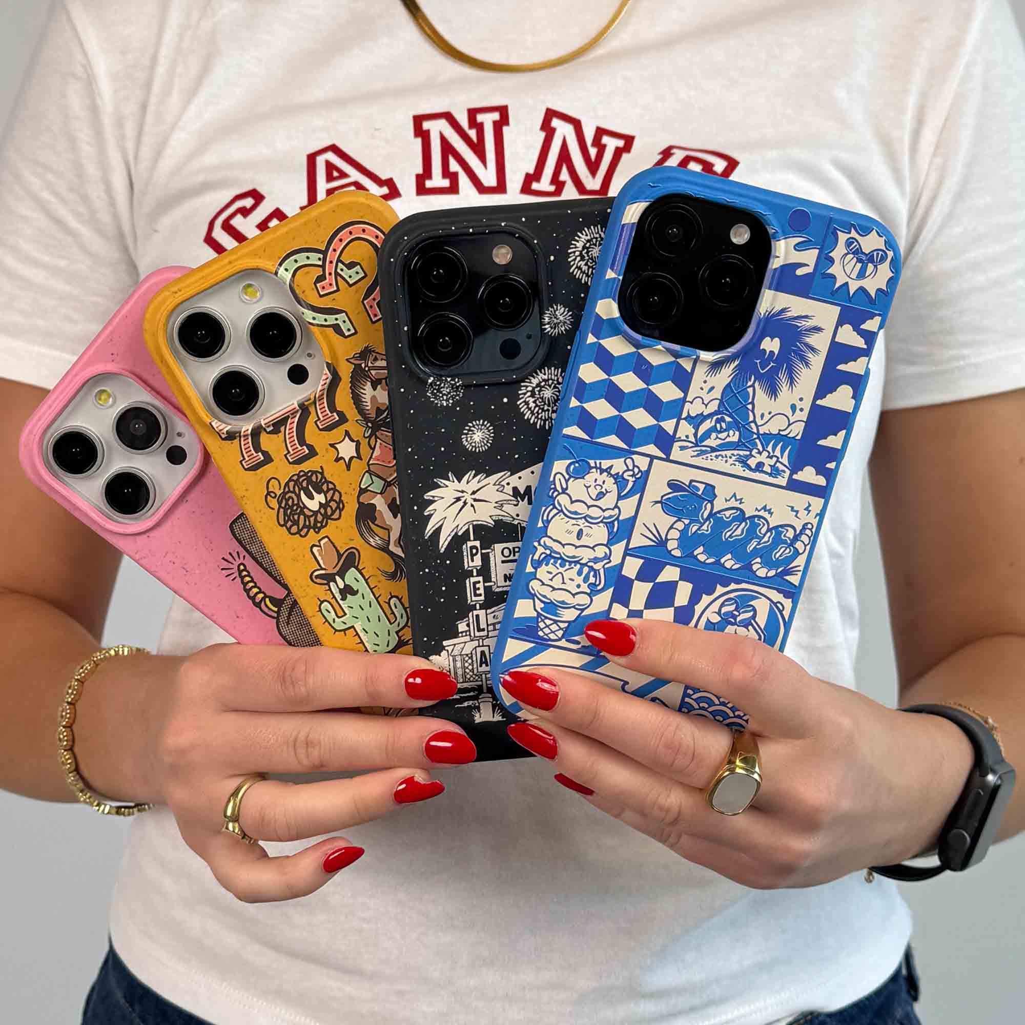 Electric Blue Summer Blues iPhone 13 Mini Case - image 3