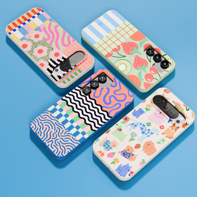 Electric Blue Tangerine Mix iPhone 14 Pro Max Case - image 3