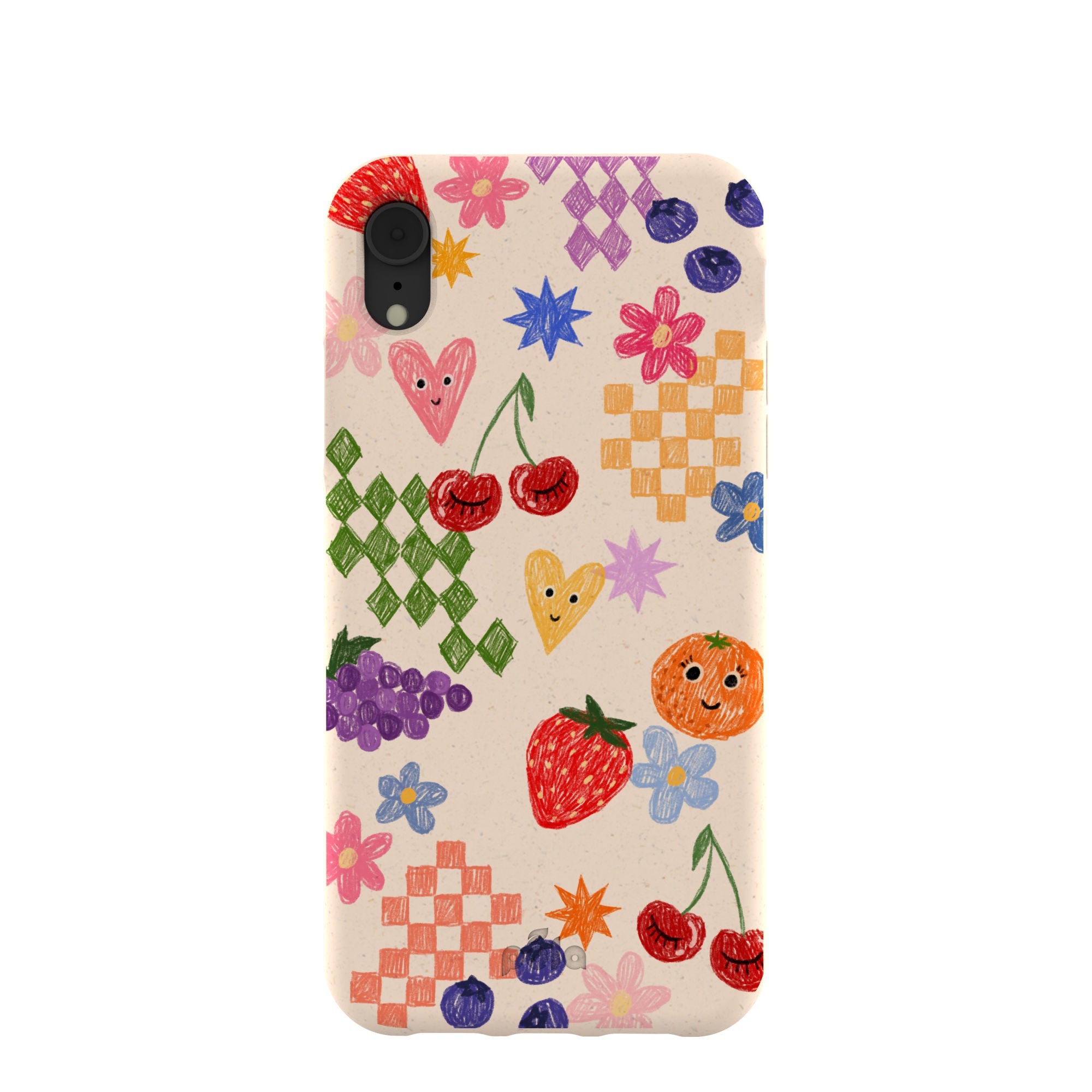 Seashell Pencil Doodles iPhone XR Case