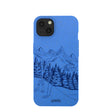Electric Blue Backcountry Ski iPhone 13 Case
