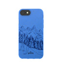 Electric Blue Backcountry Ski iPhone 6/6s/7/8/SE Case