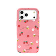 Bubblegum Pink Bees n Berries iPhone 17 Pro Max Case