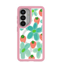 Clear Berry Belle Samsung Galaxy S26 Case With Petal Pink Ridge (Magnetic Charging included)