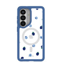 Clear Black and Blue Samsung Galaxy S26 Case With True Blue Ridge (Magnetic Charging included)