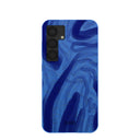 Electric Blue Blue Study Samsung Galaxy S25 Case