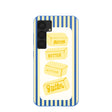 Electric Blue Butter Bars Samsung Galaxy S25 Case