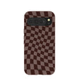 Chocolate Brown Cafe Check Google Pixel 10 Pro XL Case