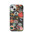 Black Canadian Stickers iPhone 14 Case