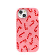 Bubblegum Pink Candy Cane Chaos iPhone 15 Case