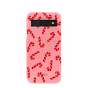 Bubblegum Pink Candy Cane Chaos Google Pixel 8a Case