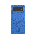 Electric Blue Changing Gears Google Pixel 6 Case