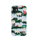 Powder Blue Christmas Kittens iPhone 12 Mini Case
