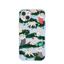Powder Blue Christmas Kittens iPhone 14 Plus Case
