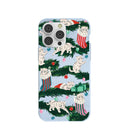 Powder Blue Christmas Kittens iPhone 14 Pro Max Case