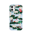 Powder Blue Christmas Kittens iPhone 16 Plus Case
