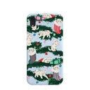 Powder Blue Christmas Kittens iPhone XR Case