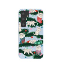 Powder Blue Christmas Kittens Samsung Galaxy S24 Case