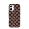 Chocolate Brown Cocoa Sprinkle iPhone 16 Case