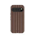 Chocolate Brown Cocoa Stripes Google Pixel 10/10 Pro Case