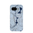 Powder Blue Contour Lines Google Pixel 9a Case
