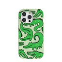 Sage Green Croc a Doodle iPhone 15 Pro Case