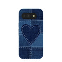 Powder Blue Denim Heart Google Pixel 10a Case