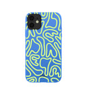 Electric Blue Dizzy Dreams iPhone 11 Case