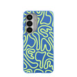 Electric Blue Dizzy Dreams Samsung Galaxy S26 Case