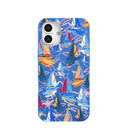 Electric Blue Dockside Dreams iPhone 16 Plus Case