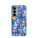 Electric Blue Dockside Dreams Samsung Galaxy S26 Case