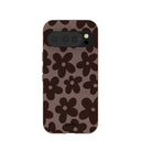 Chocolate Brown Earthy Blooms Google Pixel 10/10 Pro Case