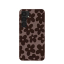 Chocolate Brown Earthy Blooms Samsung Galaxy S25+(Plus) Case