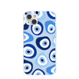 Powder Blue Evil Eye iPhone 14 Plus Case