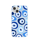 Powder Blue Evil Eye iPhone 14 Case