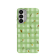 Sage Green Fall Gingham Samsung Galaxy S26+(Plus) Case