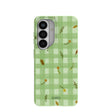 Sage Green Fall Gingham Samsung Galaxy S26 Case