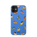 Electric Blue Fancy Frogs iPhone 11 Case