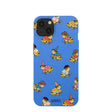 Electric Blue Fancy Frogs iPhone 13 Case