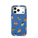 Electric Blue Fancy Frogs iPhone 17 Pro Case
