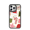 Clear Festive Cookies iPhone 15 Pro Max Case With Black Ridge