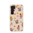Seashell Flower Cats Samsung Galaxy S25 Case