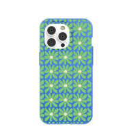 Electric Blue Flower Child iPhone 14 Pro Case