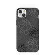 Black Gardenia Lines iPhone 14 Plus Case