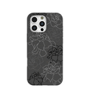 Black Gardenia Lines iPhone 16 Pro Max Case