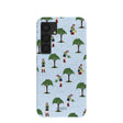 Powder Blue Gardening Girl Samsung Galaxy S25 Case