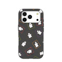 Black Ghost Stamps iPhone 17 Pro Case