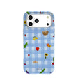 Powder Blue Gingham Farmhouse iPhone 17 Pro Max Case