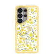 Clear Golden Bloom Samsung Galaxy S26 Ultra Case With Sunbeam Ridge (Magnetic Charging included)