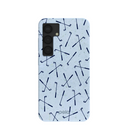 Powder Blue Golf Clubs Samsung Galaxy S25 Case